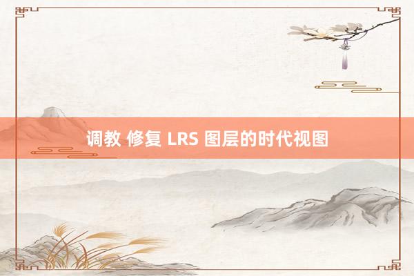 调教 修复 LRS 图层的时代视图